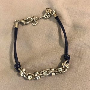Delicate navy bracelet